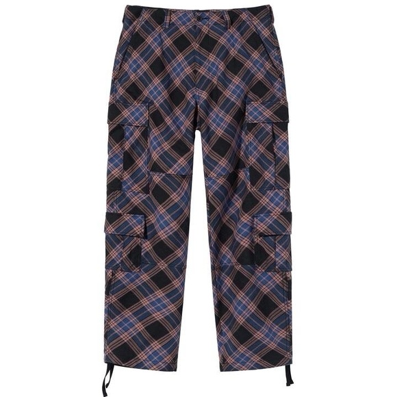 Stussy woolen check cargo pants us32 - Picture 2 of 11